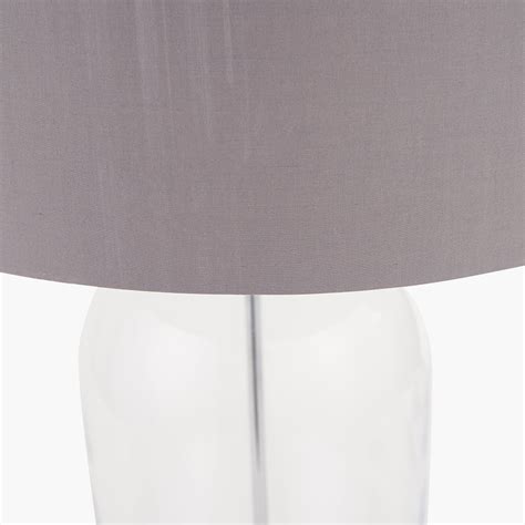 НАСТОЛНА ЛАМПА КЛОШ ЦВЯТ СРЕБЪРЕН H60 W40 D40 СМ