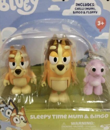 Bluey Sleepy Time Mum Bingo With Floppy Pack Mini Figures Nib New