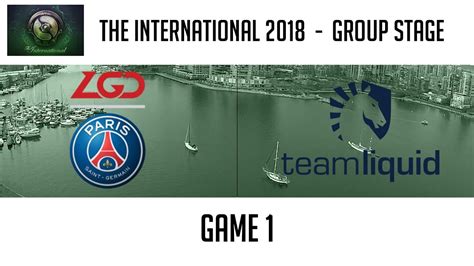 PSG LGD Vs Team Liquid Game 1 The International 2018 Group Stage