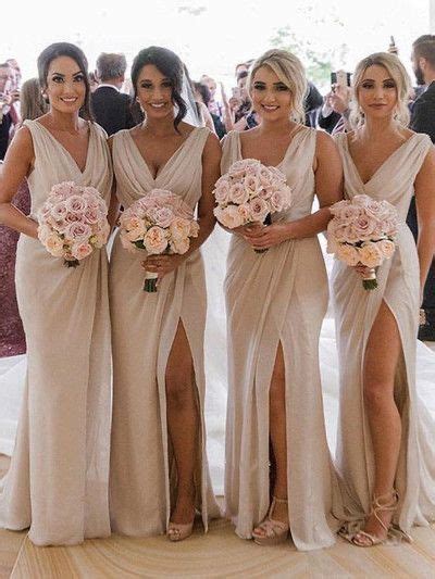 Bridesmaids Dress Champagne Bridesmaid Dresses Satin Bridesmaid