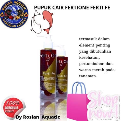 Jual Ferti One Fe Pupuk Cair 250 Ml Pupuk Aquascape Shopee Indonesia