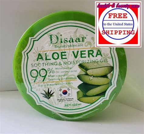 Disaar Beauty Skin Care Aloe Vera Soothing And Moisturizing Gel 99 For Sale Online Ebay