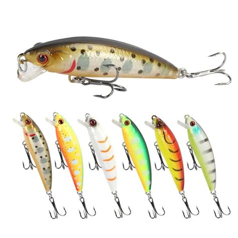 Minnow Wobblers De Hundimiento Mini Se Uelos De Pesca De Cm Y G