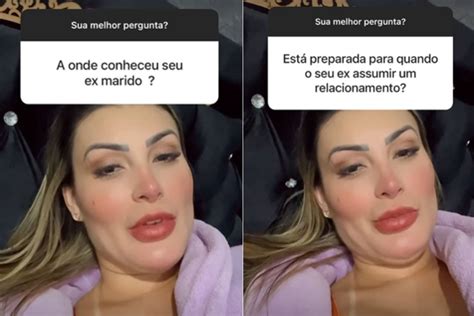 Andressa Urach Diz Que Conheceu Ex Marido Durante Programa E Dispara