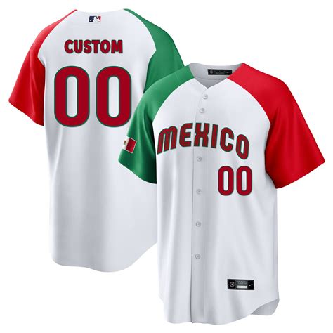 Mexico 2023 Alternate Baseball Custom Jersey – All Stitched – TXTrend Shop