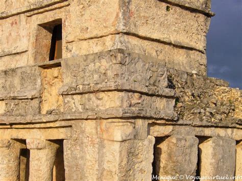 Appears In The Corner Of The Templo De Las Pinturas Tulum Mexico