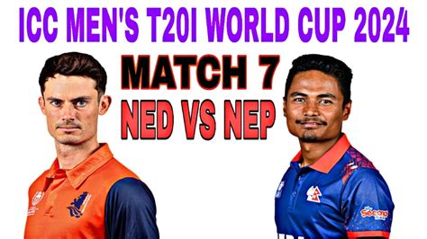 Ned Vs Nep Dream Icc Men S T I World Cup Cricket Match