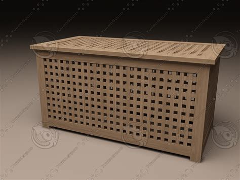 ikea hol storage table 3d model