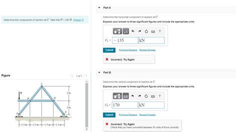 Solved Determine The Components Of Reaction At C Take That Chegg