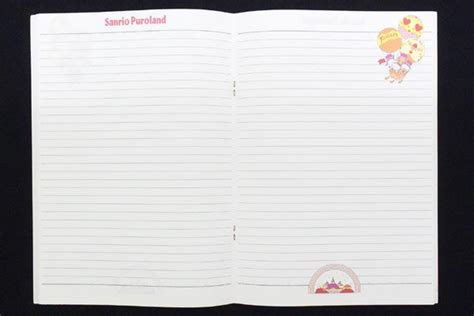 Sanrio Purolandサンリオピューロランド・notebookb5ノート・puro Villageピューロビレッジ・1990年