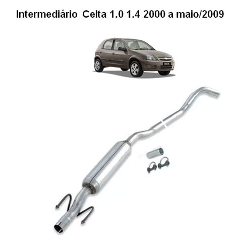 Escapamento Intermediário Celta 1 0 1 4 2000 A Maio 2009 Shopee Brasil