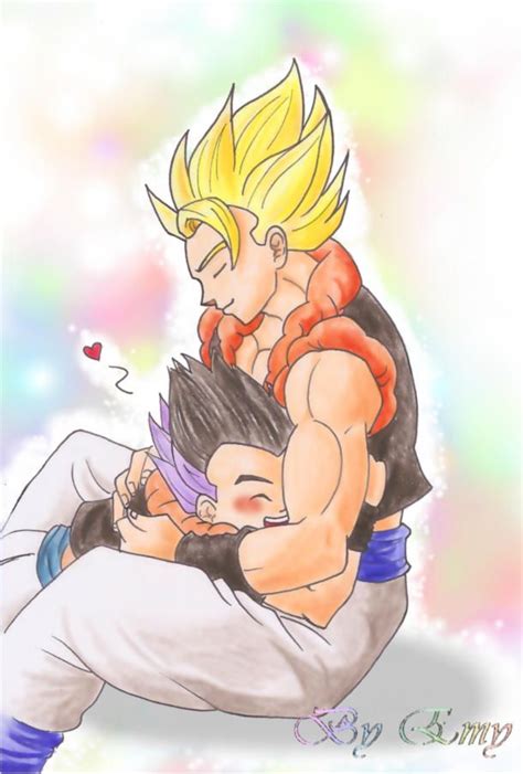 Gogeta And Gotenks Lovely Hug By Emy San Gogeta And Vegito Dragon