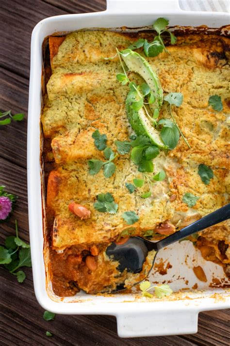 Vegan Lentil And Bean Enchiladas This Savory Vegan