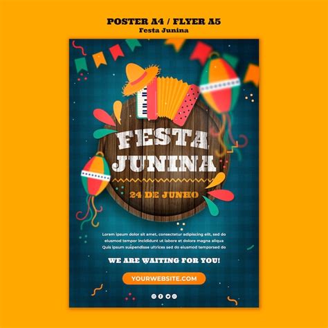 Design Criativo Do Cartaz Para Festa Junina PNG Festa Junina Design