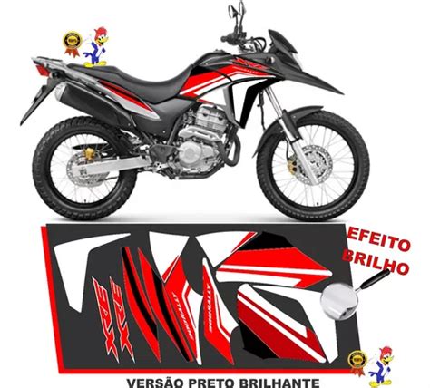 Kit Faixas Adesivos Xre 300 Rally 2009 A 2015 Moto Preta Parcelamento