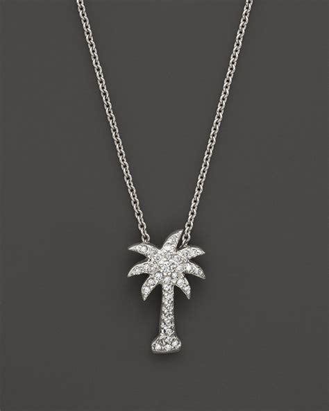 Kc Designs Diamond Palm Tree Pendant In 14K White Gold 2 Ct T W In