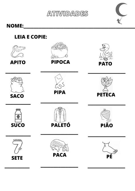 Leia E Copie As Palavras