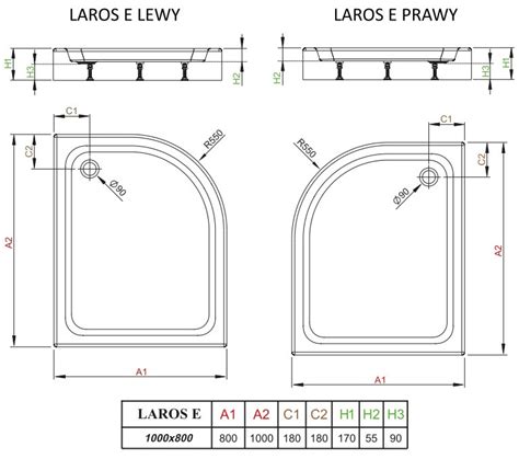 Brodzik Asymetryczny Radaway Laros E Compact X X X Prawy Era