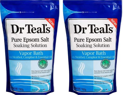 Teal S Epsom Salt Vapor Bath Soaking Solution Gift Set Clear Sinuses