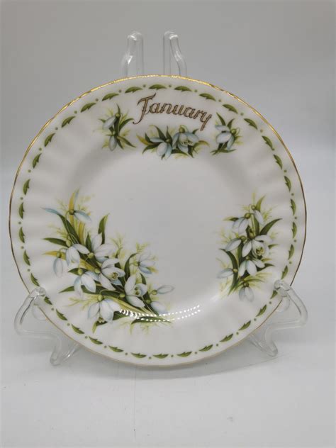 Royal Albert Flowers Of The Month Cm Cake Or Dessert Plates Etsy