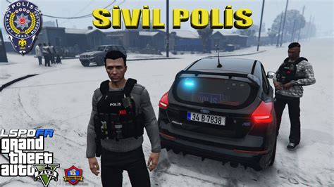 GTA 5 SİVİL POLİS MODU FORD FOCUS RS İLE DEVRİYE LSPDFR 8 YouTube