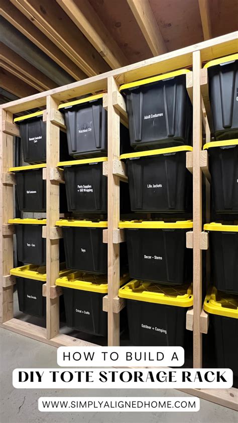 Discover The Ultimate Guide To Building Your Own Tote Storage Rack Perfect For Garage Orga In