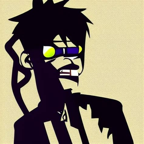 New Gorillaz Band Member Vector Art Digital Art Stable Diffusion