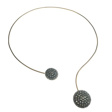 Collana In Oro E Argento Con Diamanti Par St New Col Fancsv