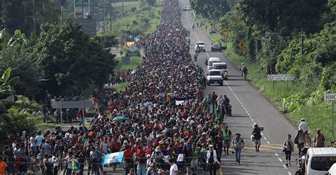 Migrant Caravan Of 7000 Continues Through Mexico Toward Us