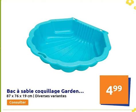 Promo Bac à Sable Coquillage Garden chez Action iCatalogue fr