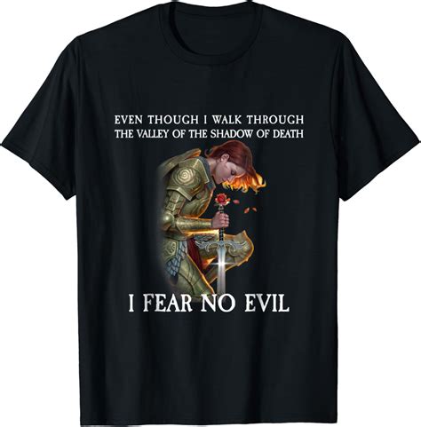 Amazon I Fear No Evil Shirt Clothing Shoes Jewelry