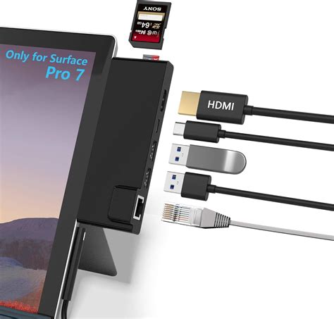 Station D Accueil Hub Surface Pro Avec Adaptateur Hdmi K Rj