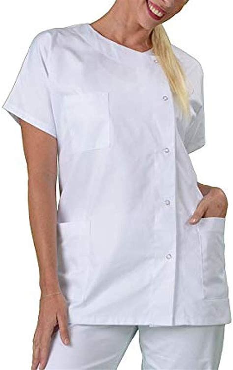 Women S Tops Nurses Tunic Uniform Clinic Carer Lapel Protective