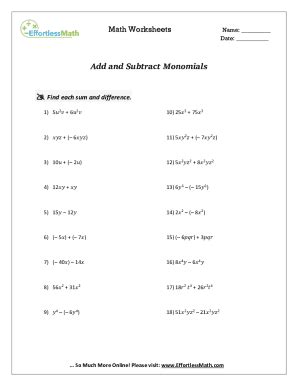 math worksheets blank fillable template fill  print