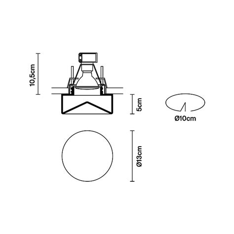 D Faretti Blow Faretto Ad Incasso Fabbian Illuminazione