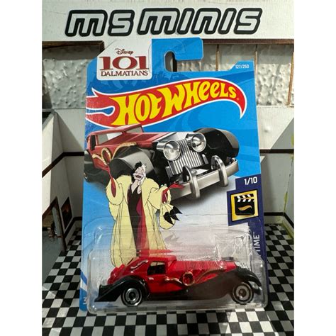Hot Wheels Screen Time Cruella De Vil Dálmatas variação de rodas Shopee Brasil