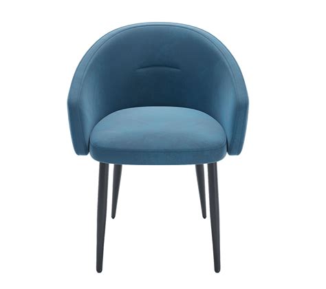 Eug Nie Paire De Fauteuils De Table Design Velours Bleu Eug Nie