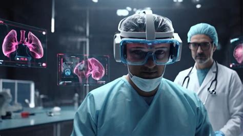 Premium Photo Surgeons Use Augmented Reality Vr Glasses To