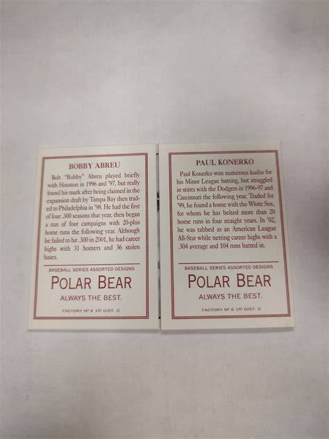 Topps Triple Folder Polar Bear Baseball Card Tf Abreu