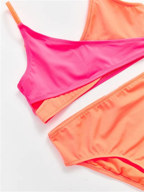 Turuncu H Zl Kuruyan K Z Ocuk Bikini S Z Vle Lcw