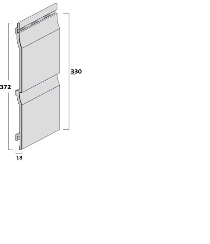 Bardage Lame Double Kerrafront Classic Gris Quartz Coprodex