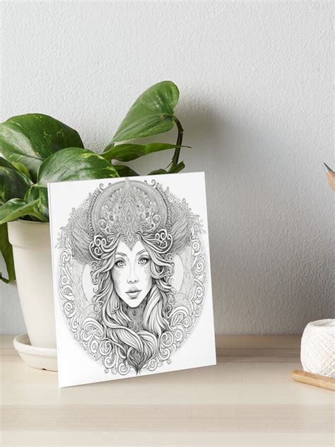 Galeriedruck for Sale mit Mandala hübsche Frau von artecomia Redbubble