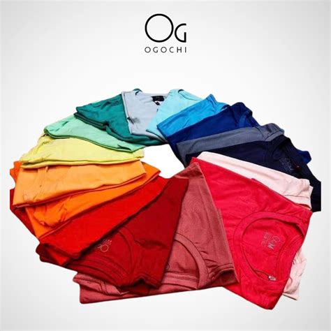 Camiseta Ogochi Masculina Slim Básica Várias Cores Original Shopee Brasil