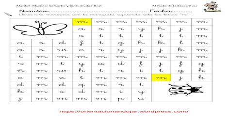 Pdf Programa De Lectoescritura Consonantes M 11 · La Letra M M” Método De Lectoescritura