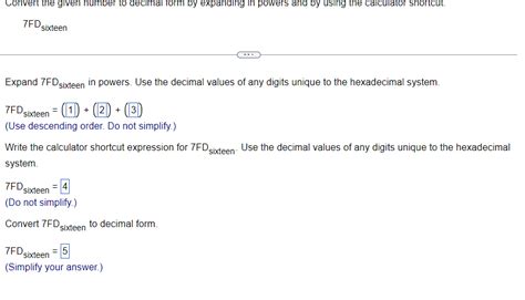 Solved Convert the given number to decimal form by expanding | Chegg.com