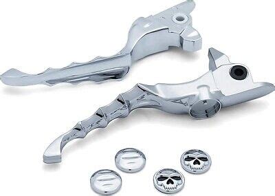 Kuryakyn 1984 Chrome Zombie Clutch Brake Levers Set For 17 20 Harley