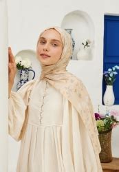 SOFT FLOWERS DESEN RAMİ ŞAL NUDE Online Satın Al Fresh Scarfs