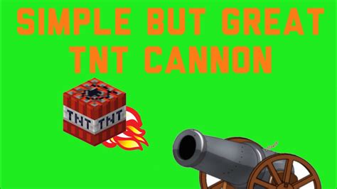 How To Make A Simple Tnt Cannon Youtube