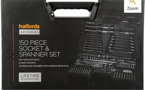 Halfords Advanced 150 Pc Socket And Spanner Set Workshop Tools Lifetime