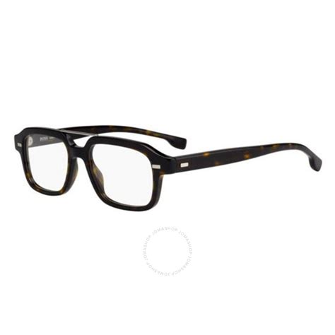 Hugo Boss Mens Tortoise Square Eyeglass Frames Boss 0958 0086 52 716736016375 Eyeglasses